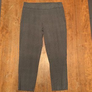 Counterparts - Diamond Pattern Skinny Pants - Size 8P - Navy Blue & White